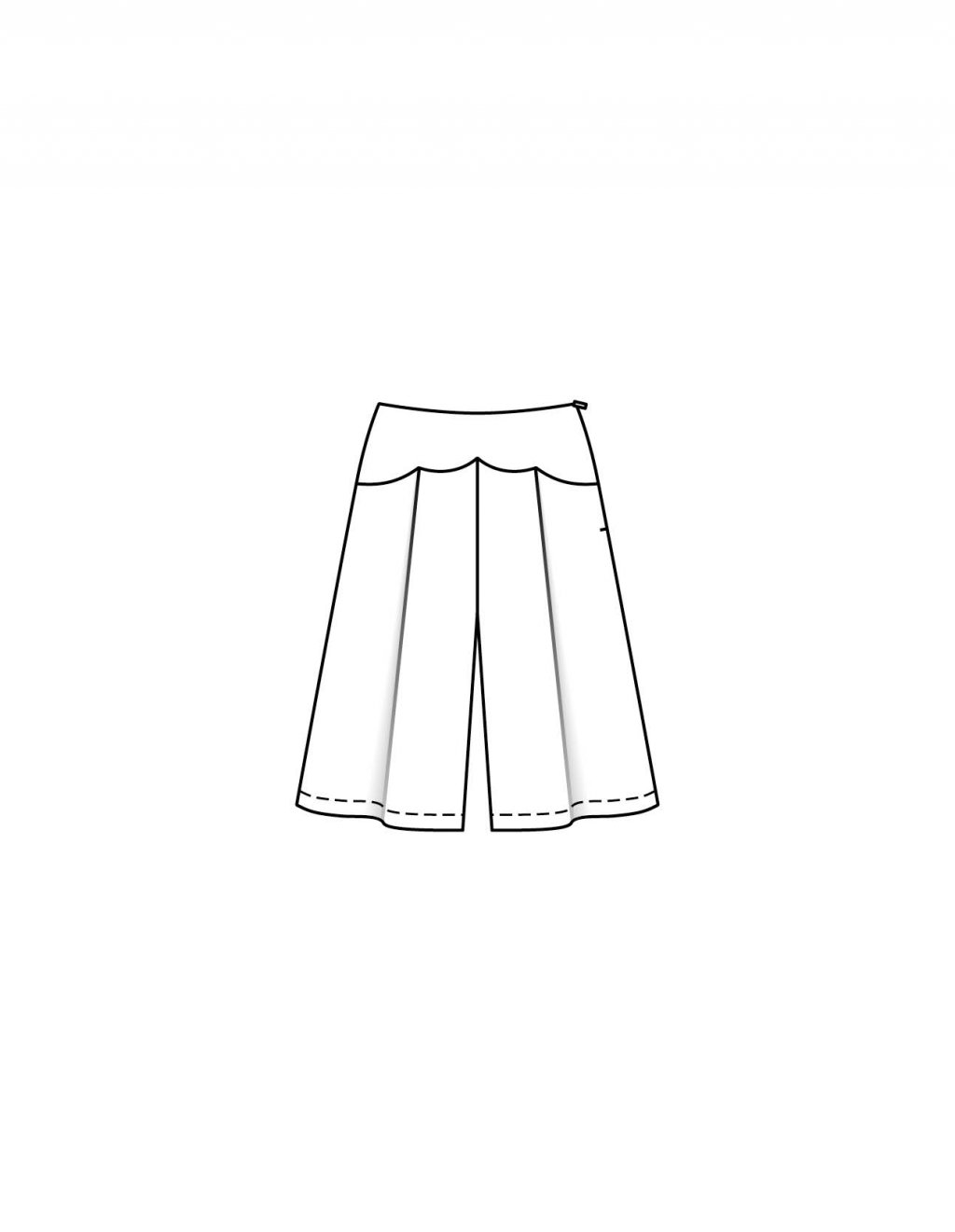 Kalhotová sukně 110 A, B