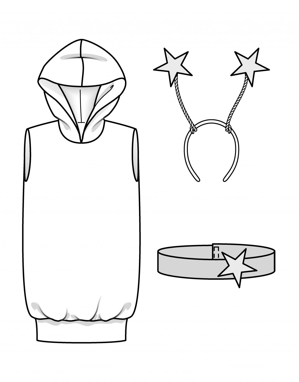 Dětský kostým „Hvězdný trpaslík“ 134