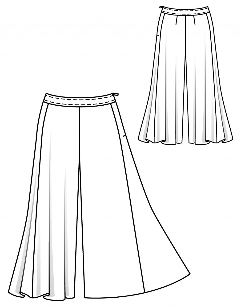 Kalhotová sukně 117