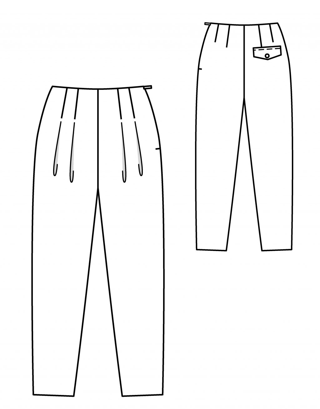 Kalhoty 102 A, B
