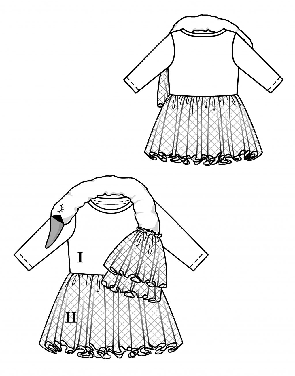 Dívčí šaty 128 A