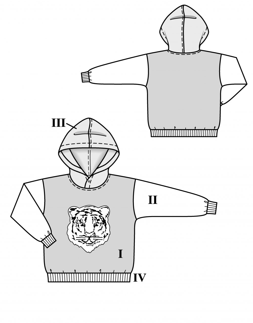 Dětské hoodie 127