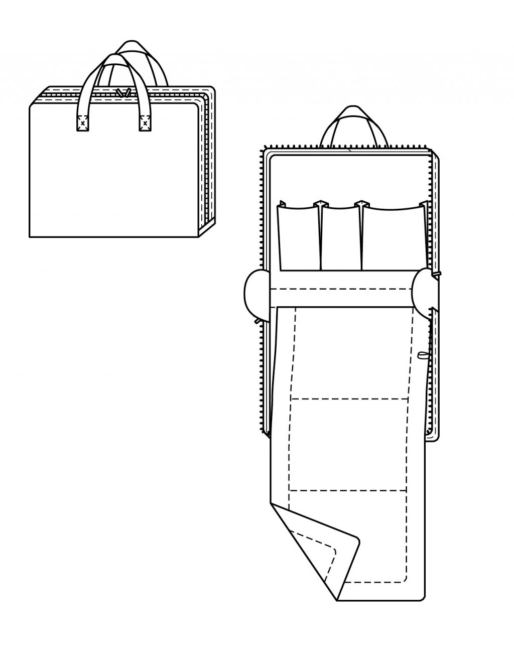 přebalovací taška s podložkou