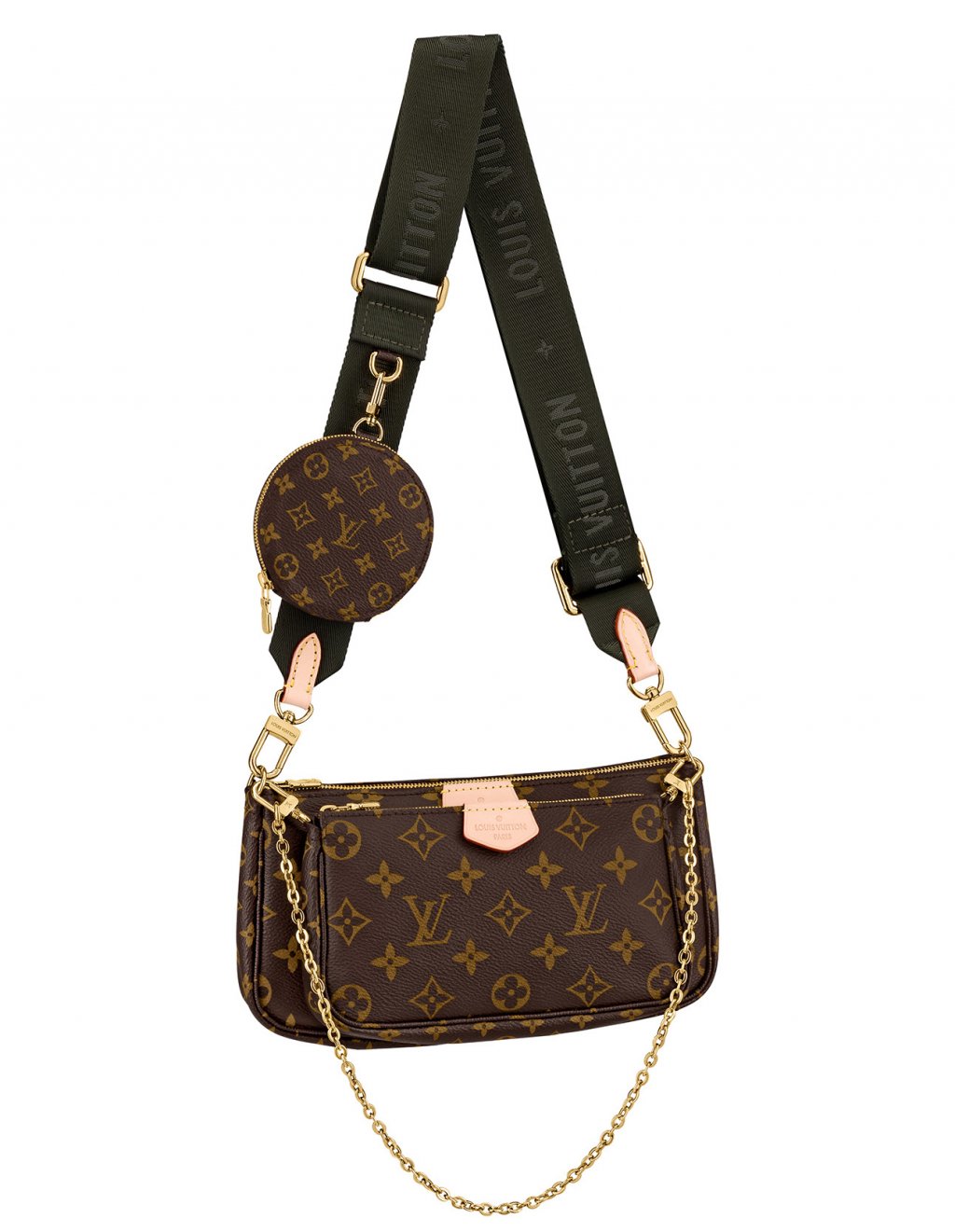 Louis Vuitton Multi Pochette, doptání v obchodě