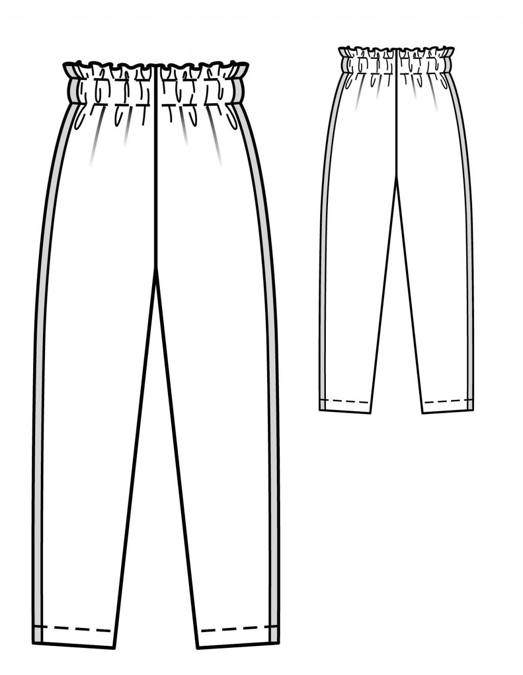 8 PAPERBAG-WAIST KALHOTY 8 PAPERBAG-WAIST KALHOTY