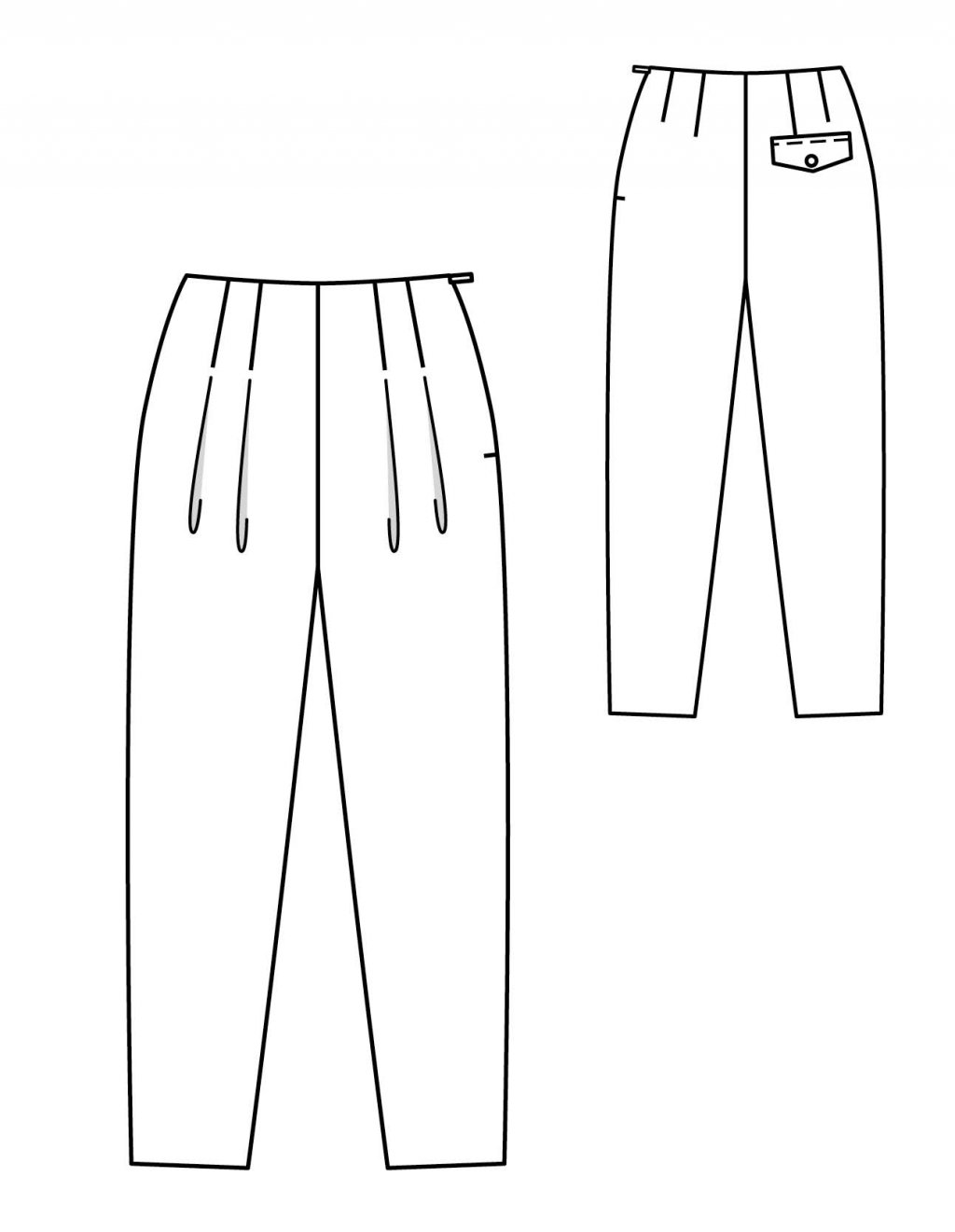 10 Společenské kalhoty se záhyby