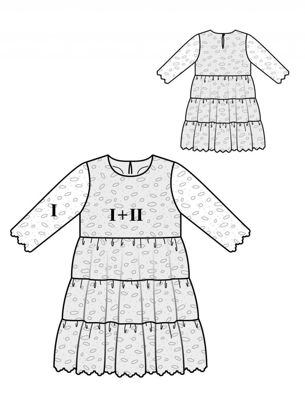 135 Dívčí šaty