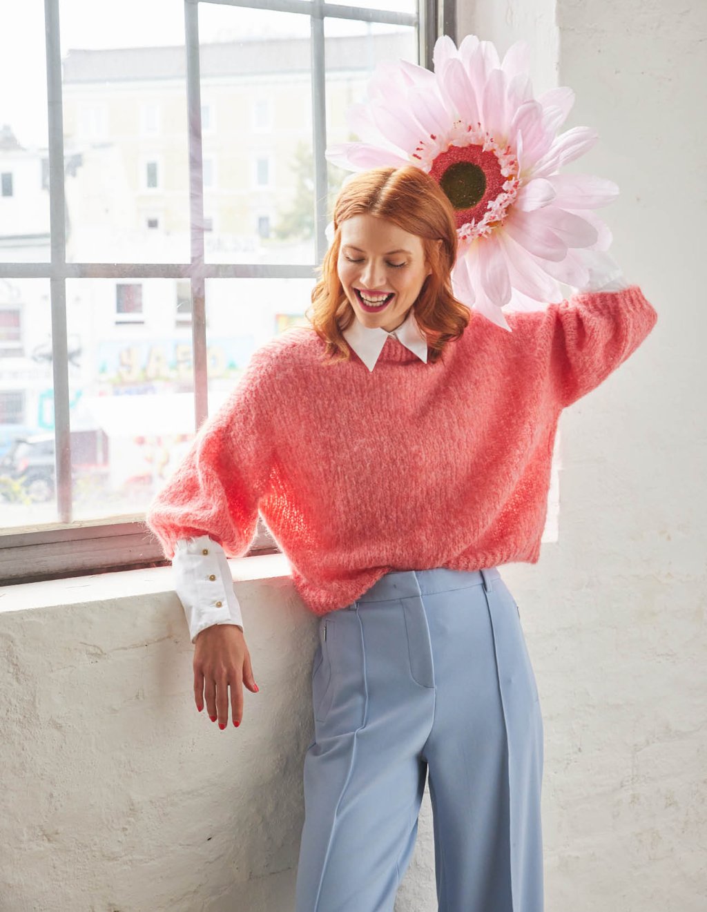 04 Pulovr s tříčtvrtečními rukávy