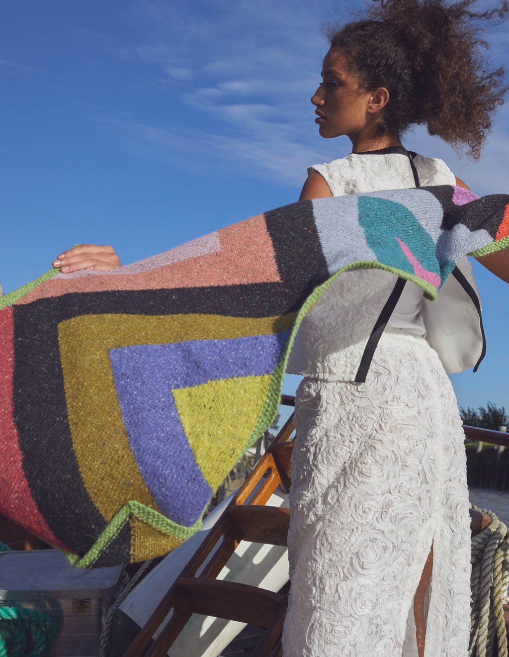 42 Šála s XL klikatým vzorem