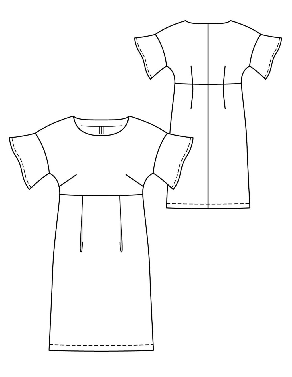 13 Šaty s křidélkovými rukávky