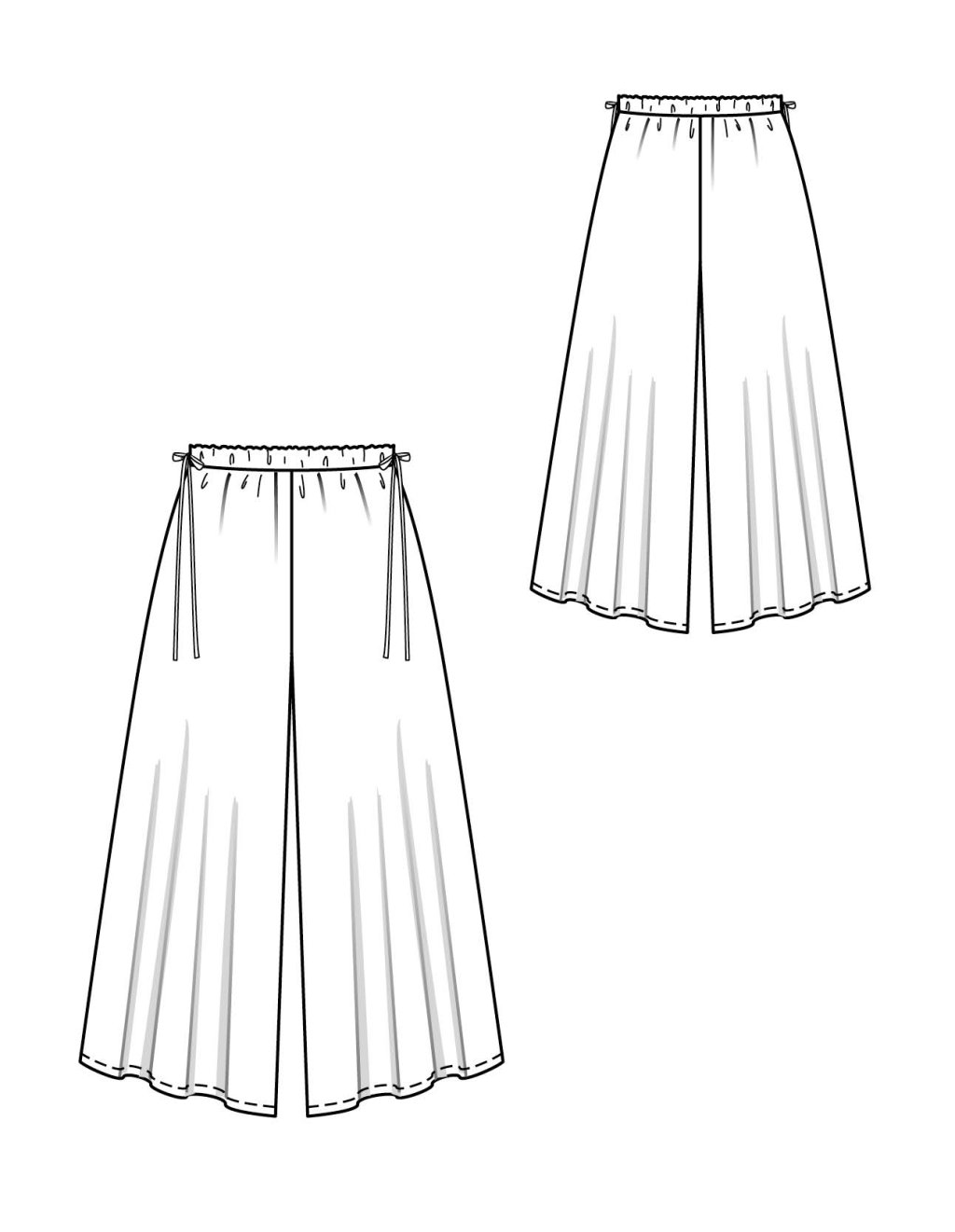 107 Kalhotová sukně