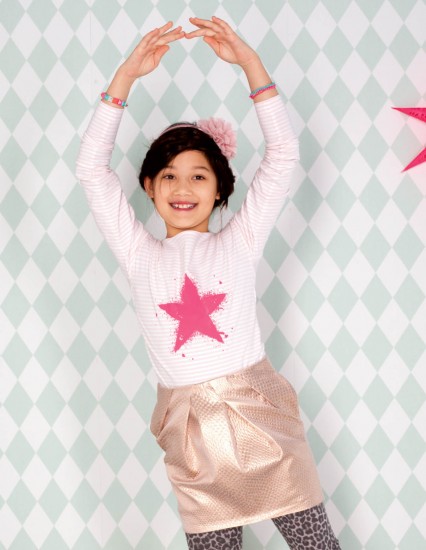 dívčí triko a sukénka pro malou baletku na nový školní rok