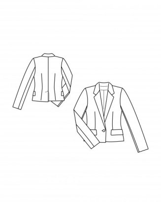 Kratší varianta kabátku (blejzr A)