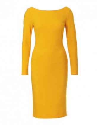 Minimalistické žluté šaty