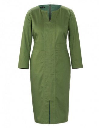 Zelené pouzdrové šaty