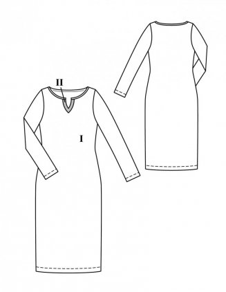 Přiléhavé šaty z romanitu