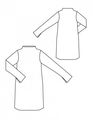 Minimalistické šaty z úpletu
