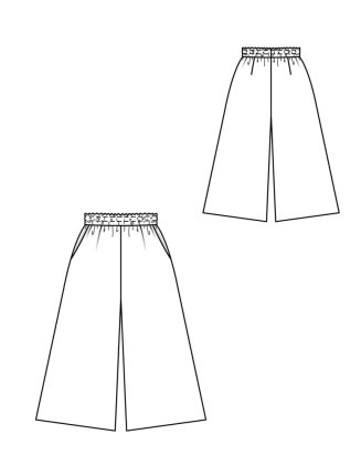 Pastelové culottes