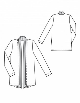 Kabátek s šálovým límcem