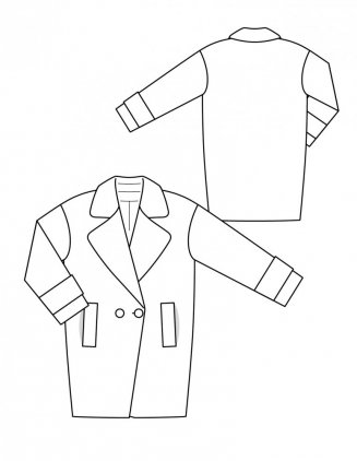 Krátký elegantní plášť