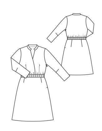 Taftové šaty s áčkovou sukní