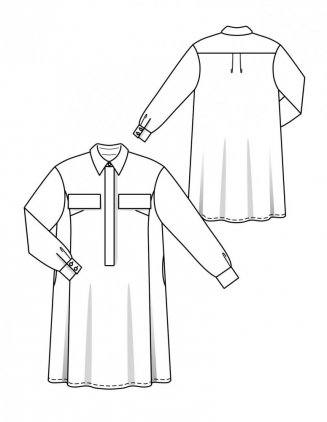 Retro šaty s košilovým límečkem